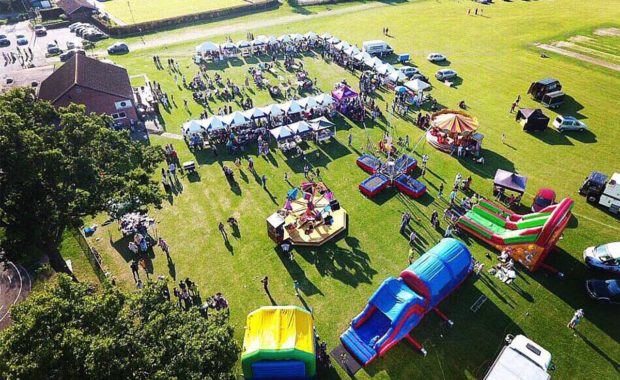 The Gatwick International Food Festival from above