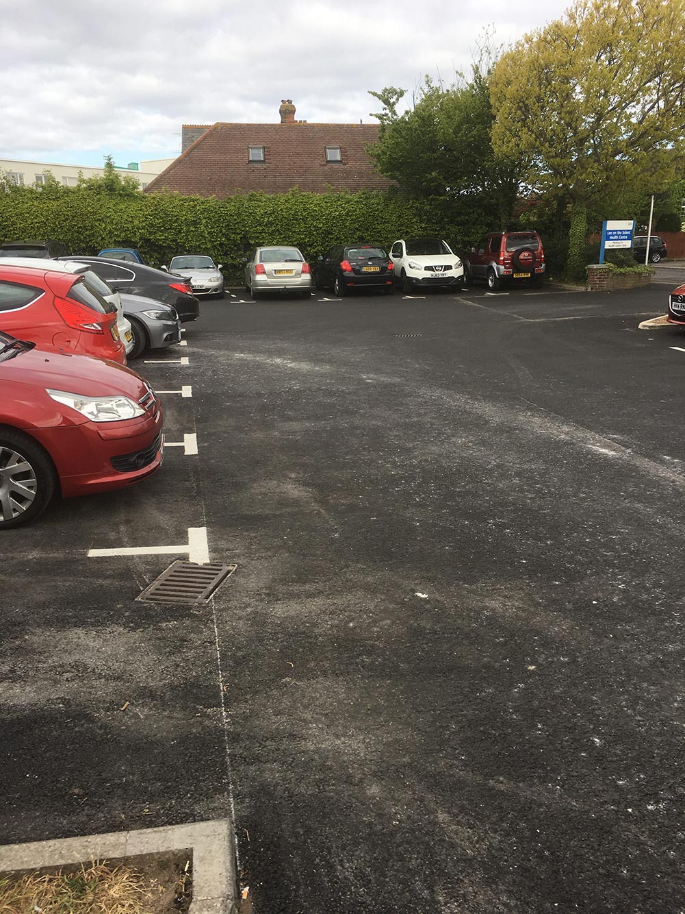 Lee On Solent car park resurfacing works completed by Oander