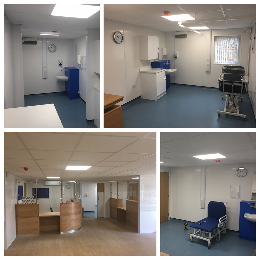 new treatment and consultation rooms at Weybridge hospital after succsesful project management job