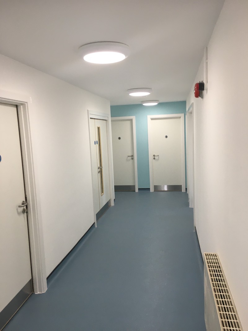 Corridor at New Urgent Treatment Centre at Herne Bay NHS Hospital