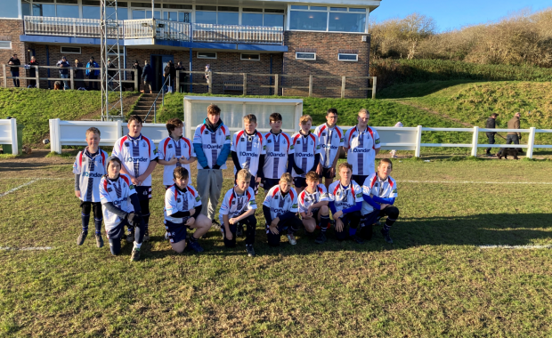 bognor regis rfc in their home kits donated by oander charitable foundation