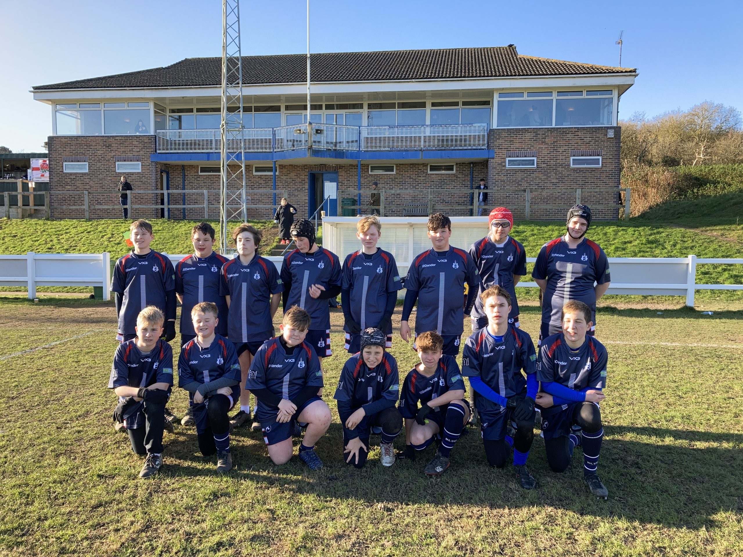 brighton blues rfc in their kits donated by oander charitable foundation