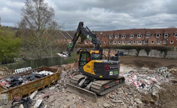 demolition works at redhill holy trinity church